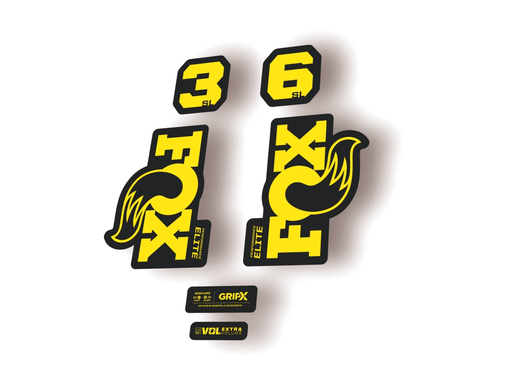 FOX 36 SL Elite 2026 Fork Factory Suspension Decal Sticker Adhesive Yellow - 1
